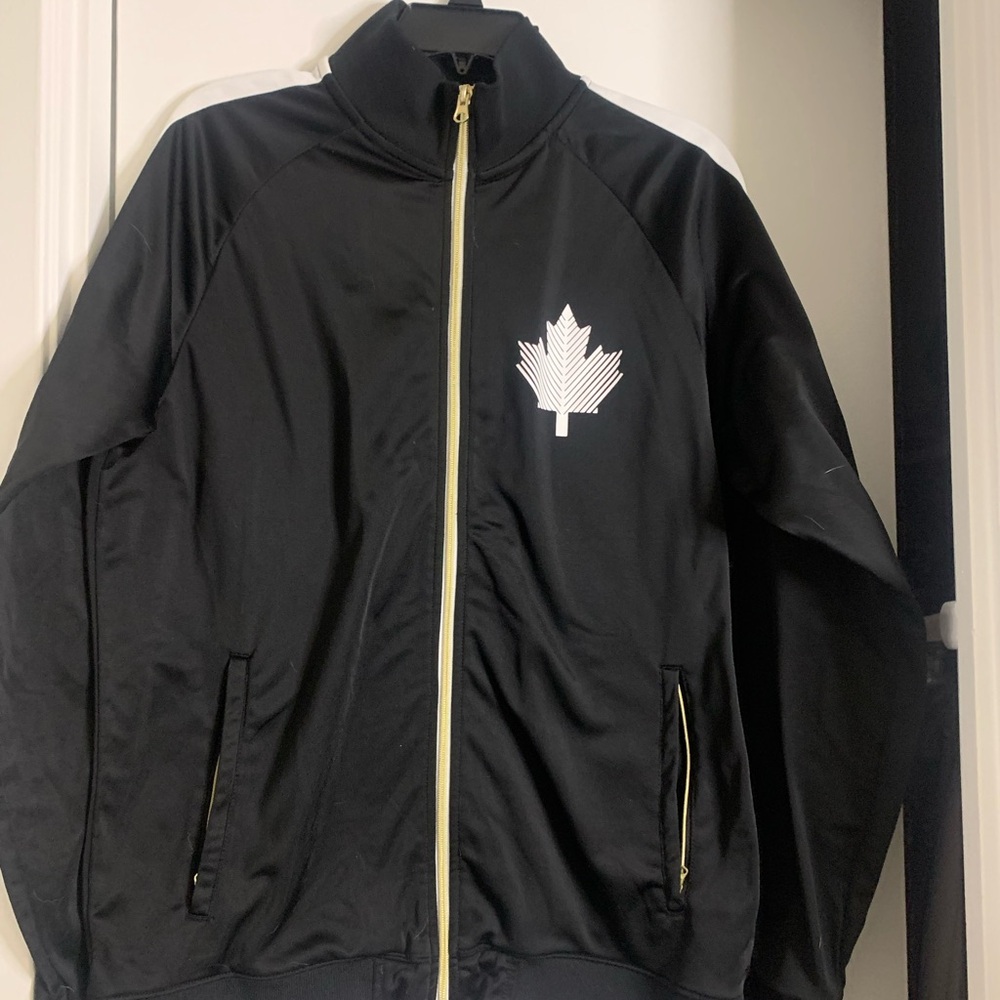 2014 Olympics Canada Jacket Adult Large Hudson’s Bay Winter Games Full Zip Black